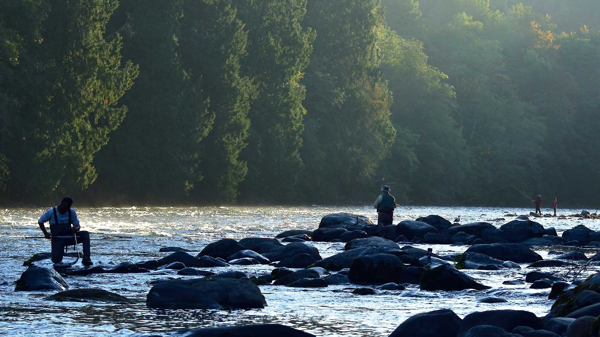 Fishermen in the Campbell River fishing